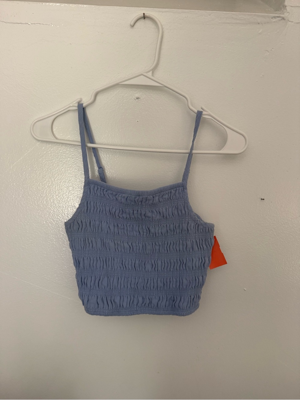 Almost Famous Lavender Smocked Cropped Cami
